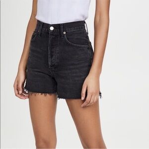 Agolde Dee Black Shorts Cutoffs Size 25